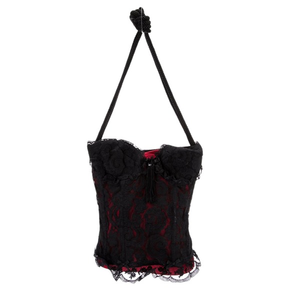 Moschino Handbags - Moschino Vintage Lace Corset Shoulder Bag